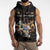 Custom Rugby Southern Hemisphere Sleeveless Hoodie Argentina AUNZ South Africa Mascot Black - Wonder Print Shop