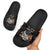 Custom Rugby Southern Hemisphere Slide Sandals Argentina AUNZ South Africa Mascot Black - Wonder Print Shop