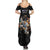 Custom Rugby Southern Hemisphere Summer Maxi Dress Argentina AUNZ South Africa Mascot Black - Wonder Print Shop