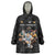 Custom Rugby Southern Hemisphere Wearable Blanket Hoodie Argentina AUNZ South Africa Mascot Black - Wonder Print Shop