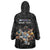 Custom Rugby Southern Hemisphere Wearable Blanket Hoodie Argentina AUNZ South Africa Mascot Black - Wonder Print Shop