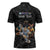 Custom Rugby Southern Hemisphere Zipper Polo Shirt Argentina AUNZ South Africa Mascot Black - Wonder Print Shop