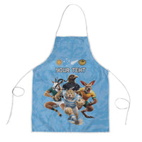 Custom Rugby Southern Hemisphere Apron Argentina AUNZ South Africa Mascot Blue - Wonder Print Shop