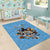 Custom Rugby Southern Hemisphere Area Rug Argentina AUNZ South Africa Mascot Blue - Wonder Print Shop