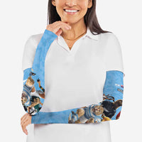 Custom Rugby Southern Hemisphere Arm Sleeves Argentina AUNZ South Africa Mascot Blue - Wonder Print Shop