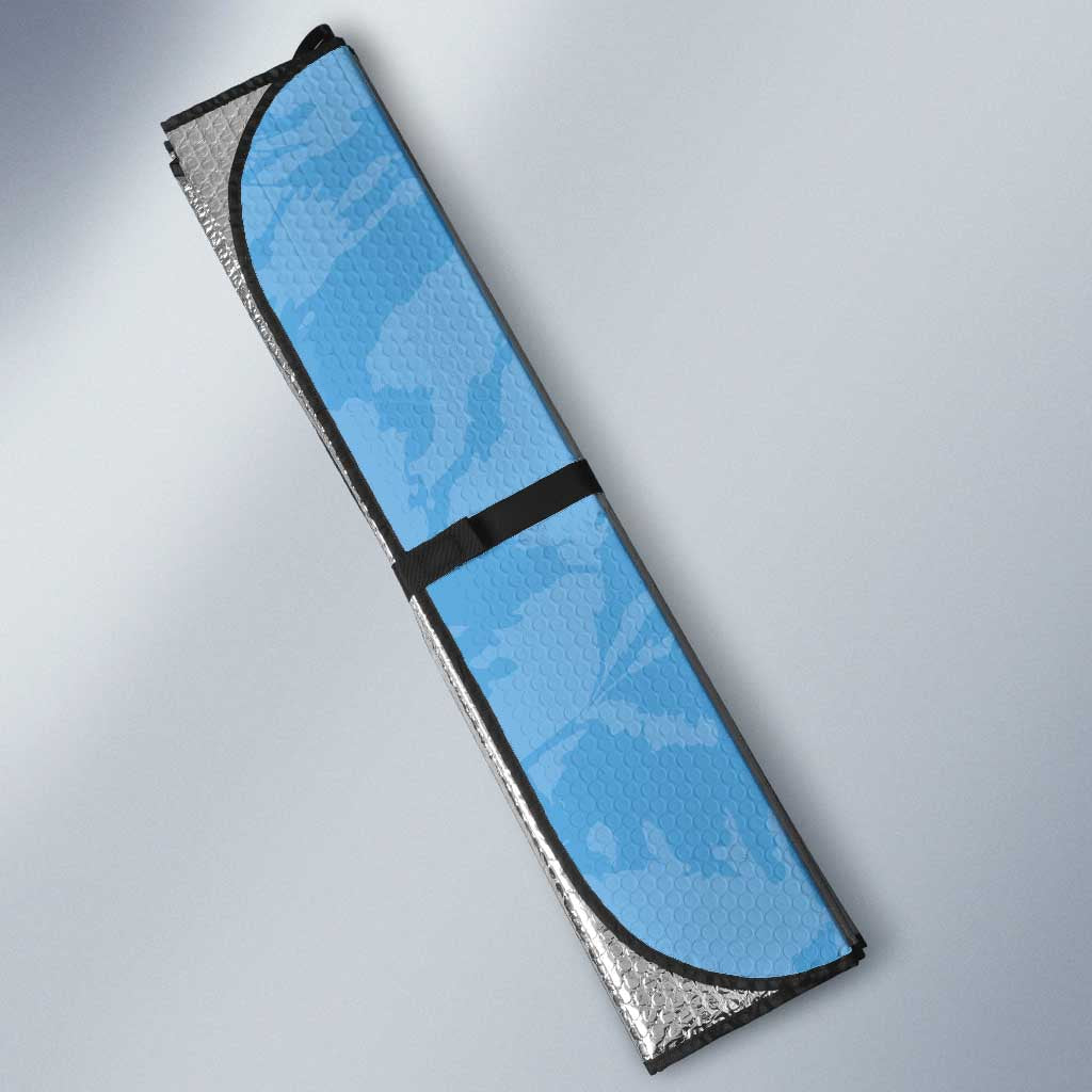 Custom Rugby Southern Hemisphere Auto Sun Shade Argentina AUNZ South Africa Mascot Blue - Wonder Print Shop