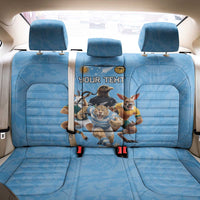 Custom Rugby Southern Hemisphere Back Car Seat Cover Argentina AUNZ South Africa Mascot Blue - Wonder Print Shop