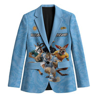 Custom Rugby Southern Hemisphere Blazer Argentina AUNZ South Africa Mascot Blue - Wonder Print Shop