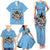 Custom Rugby Southern Hemisphere Family Matching Tank Maxi Dress and Hawaiian Shirt Argentina AUNZ South Africa Mascot Blue - Wonder Print Shop