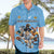 Custom Rugby Southern Hemisphere Hawaiian Shirt Argentina AUNZ South Africa Mascot Blue - Wonder Print Shop