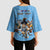 Custom Rugby Southern Hemisphere Kimono Sleeve Blouse Argentina AUNZ South Africa Mascot Blue - Wonder Print Shop