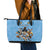 Custom Rugby Southern Hemisphere Leather Tote Bag Argentina AUNZ South Africa Mascot Blue - Wonder Print Shop