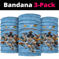 Custom Rugby Southern Hemisphere Neck Gaiter Argentina AUNZ South Africa Mascot Blue - Wonder Print Shop