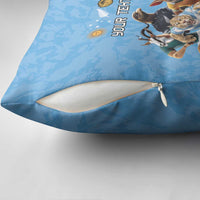 Custom Rugby Southern Hemisphere Pillow Cover Argentina AUNZ South Africa Mascot Blue - Wonder Print Shop