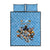 Custom Rugby Southern Hemisphere Quilt Bed Set Argentina AUNZ South Africa Mascot Blue - Wonder Print Shop