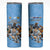 Custom Rugby Southern Hemisphere Skinny Tumbler Argentina AUNZ South Africa Mascot Blue - Wonder Print Shop
