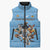 Custom Rugby Southern Hemisphere Sleeveless Puffer Jacket Argentina AUNZ South Africa Mascot Blue - Wonder Print Shop