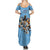 Custom Rugby Southern Hemisphere Summer Maxi Dress Argentina AUNZ South Africa Mascot Blue - Wonder Print Shop