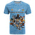 Custom Rugby Southern Hemisphere T Shirt Argentina AUNZ South Africa Mascot Blue - Wonder Print Shop