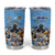 Custom Rugby Southern Hemisphere Tumbler Cup Argentina AUNZ South Africa Mascot Blue - Wonder Print Shop