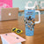 Custom Rugby Southern Hemisphere Tumbler With Handle Argentina AUNZ South Africa Mascot Blue - Wonder Print Shop