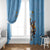 Custom Rugby Southern Hemisphere Window Curtain Argentina AUNZ South Africa Mascot Blue - Wonder Print Shop