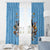Custom Rugby Southern Hemisphere Window Curtain Argentina AUNZ South Africa Mascot Blue - Wonder Print Shop