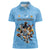 Custom Rugby Southern Hemisphere Women Polo Shirt Argentina AUNZ South Africa Mascot Blue - Wonder Print Shop