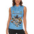 Custom Rugby Southern Hemisphere Women Sleeveless Polo Shirt Argentina AUNZ South Africa Mascot Blue - Wonder Print Shop