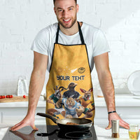 Custom Rugby Southern Hemisphere Apron Argentina AUNZ South Africa Mascot Gold - Wonder Print Shop