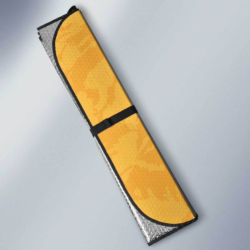 Custom Rugby Southern Hemisphere Auto Sun Shade Argentina AUNZ South Africa Mascot Gold - Wonder Print Shop