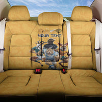 Custom Rugby Southern Hemisphere Back Car Seat Cover Argentina AUNZ South Africa Mascot Gold - Wonder Print Shop