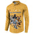 Custom Rugby Southern Hemisphere Button Sweatshirt Argentina AUNZ South Africa Mascot Gold - Wonder Print Shop
