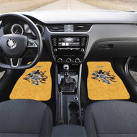 Custom Rugby Southern Hemisphere Car Mats Argentina AUNZ South Africa Mascot Gold - Wonder Print Shop