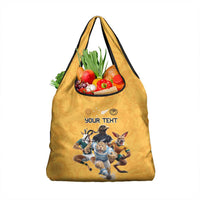 Custom Rugby Southern Hemisphere Grocery Bag Argentina AUNZ South Africa Mascot Gold - Wonder Print Shop