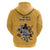 Custom Rugby Southern Hemisphere Hoodie Argentina AUNZ South Africa Mascot Gold - Wonder Print Shop