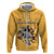 Custom Rugby Southern Hemisphere Hoodie Argentina AUNZ South Africa Mascot Gold - Wonder Print Shop