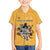 Custom Rugby Southern Hemisphere Kid Hawaiian Shirt Argentina AUNZ South Africa Mascot Gold - Wonder Print Shop