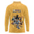 Custom Rugby Southern Hemisphere Long Sleeve Polo Shirt Argentina AUNZ South Africa Mascot Gold - Wonder Print Shop