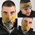 Custom Rugby Southern Hemisphere Neck Gaiter Argentina AUNZ South Africa Mascot Gold - Wonder Print Shop