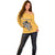 Custom Rugby Southern Hemisphere Off Shoulder Sweater Argentina AUNZ South Africa Mascot Gold - Wonder Print Shop