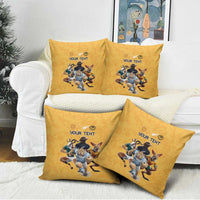 Custom Rugby Southern Hemisphere Pillow Cover Argentina AUNZ South Africa Mascot Gold - Wonder Print Shop