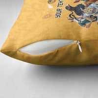 Custom Rugby Southern Hemisphere Pillow Cover Argentina AUNZ South Africa Mascot Gold - Wonder Print Shop