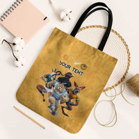 Custom Rugby Southern Hemisphere Tote Bag Argentina AUNZ South Africa Mascot Gold - Wonder Print Shop