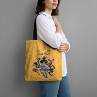 Custom Rugby Southern Hemisphere Tote Bag Argentina AUNZ South Africa Mascot Gold - Wonder Print Shop