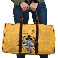 Custom Rugby Southern Hemisphere Travel Bag Argentina AUNZ South Africa Mascot Gold - Wonder Print Shop