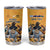 Custom Rugby Southern Hemisphere Tumbler Cup Argentina AUNZ South Africa Mascot Gold - Wonder Print Shop