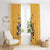 Custom Rugby Southern Hemisphere Window Curtain Argentina AUNZ South Africa Mascot Gold - Wonder Print Shop