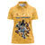 Custom Rugby Southern Hemisphere Women Polo Shirt Argentina AUNZ South Africa Mascot Gold - Wonder Print Shop