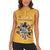 Custom Rugby Southern Hemisphere Women Sleeveless Polo Shirt Argentina AUNZ South Africa Mascot Gold - Wonder Print Shop
